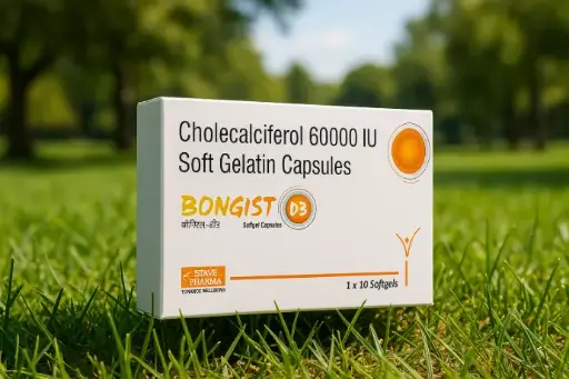 Bongist D3 (Cholecalciferol 60000 IU Soft Geletin Capsules)